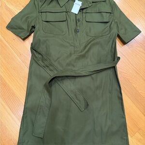 Banana Republic Green Mini Dress NWT